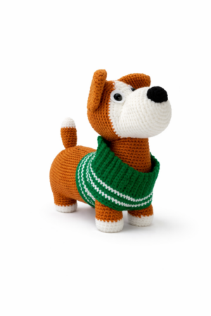 Marius, le chien en pull-over